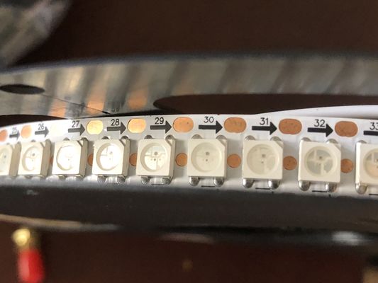 Full Color WS2812B LED Strip 144 30 60 5V Input Voltage White Black