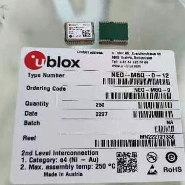2.7V - 3.6V Wireless GPS Module  NEO-M8 Series NEO-M8Q-0-12